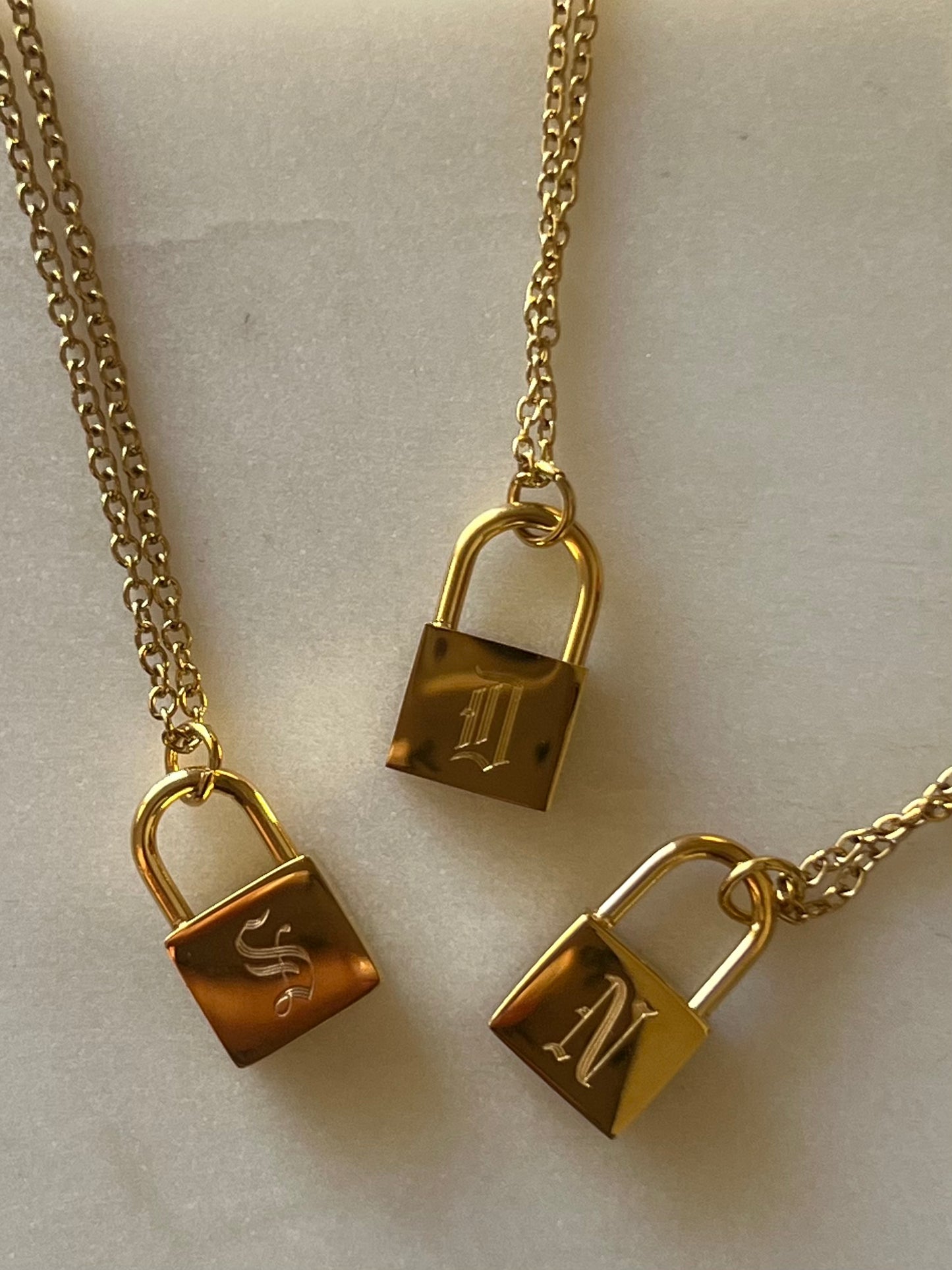 Old English Lock Necklace