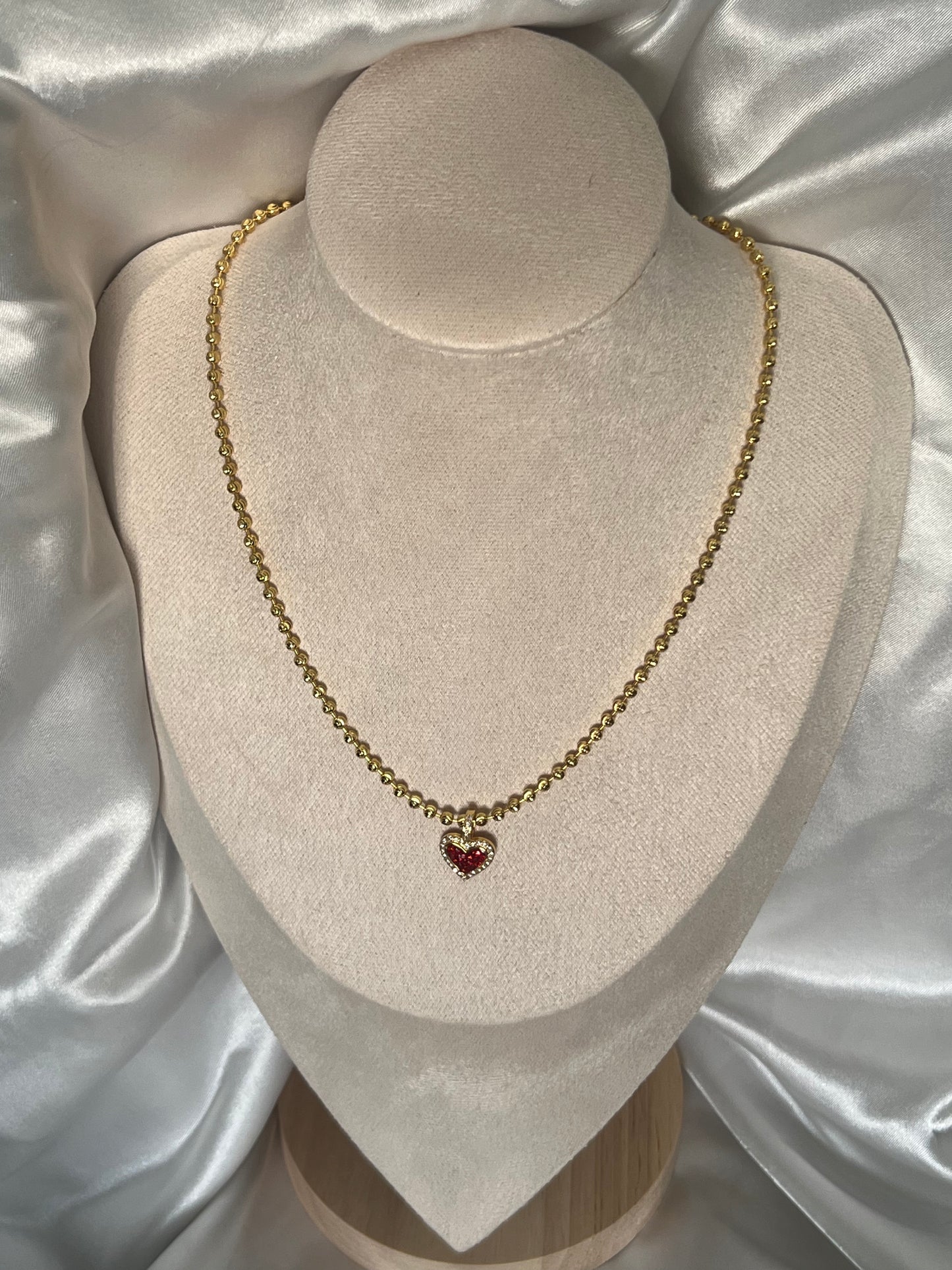 Red Heart Necklace