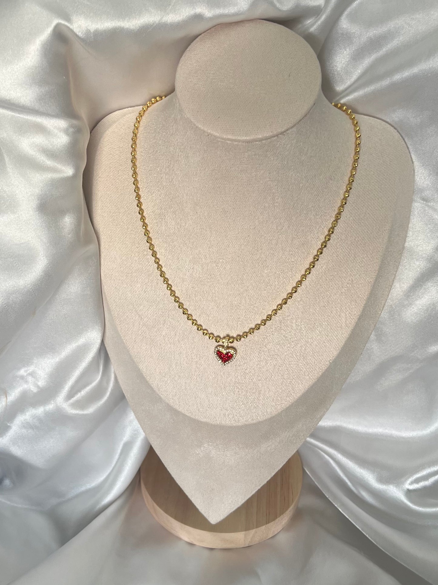 Red Heart Necklace