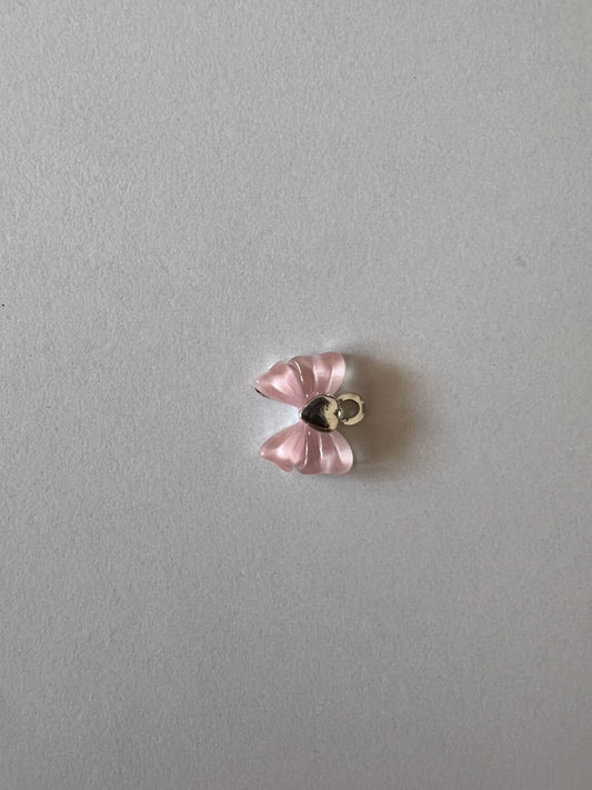 Pink bow charm