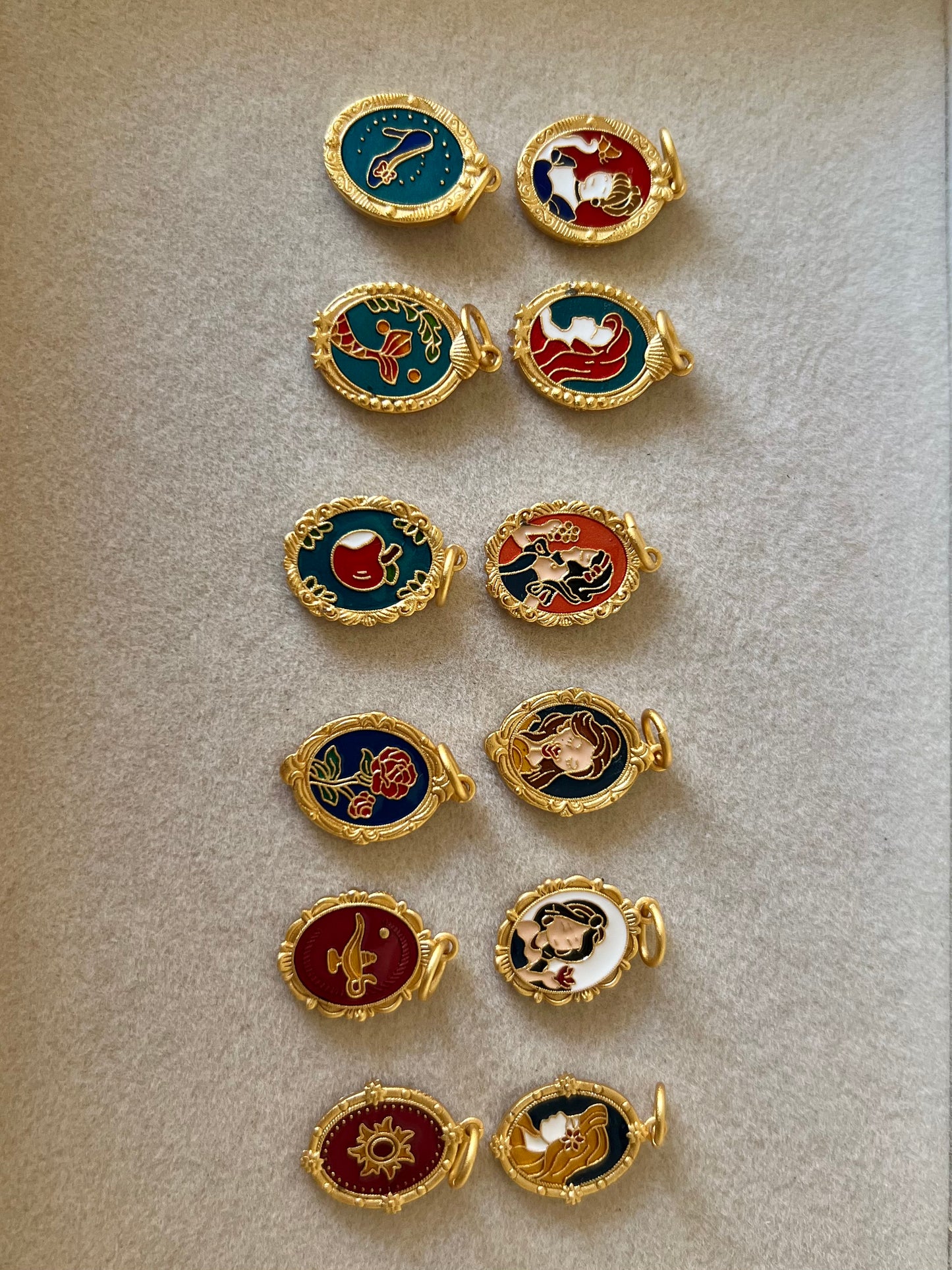 Princess Charms (double sided)